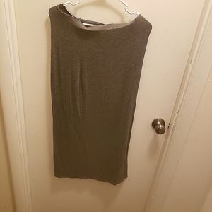 Long Pencil Grey skirt.
